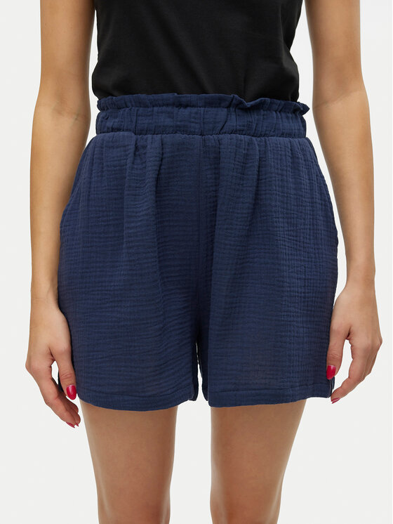 Vero Moda Vero Moda Szövet rövidnadrág Natali 10279687 Kék Baggy Fit