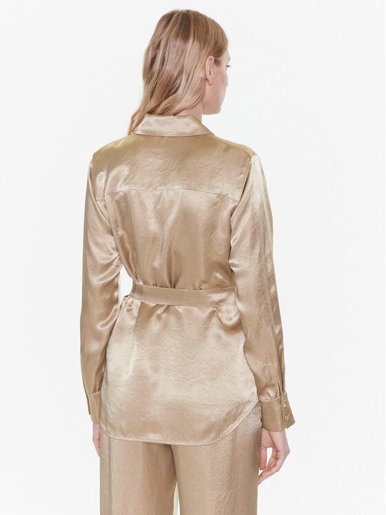 Max Mara Leisure Max Mara Leisure Cămașă Holiday 23311102 Auriu Regular Fit
