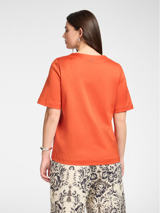 Elena Mirò Elena Mirò T-Shirt G004Z000633N027 Pomarańczowy Regular Fit