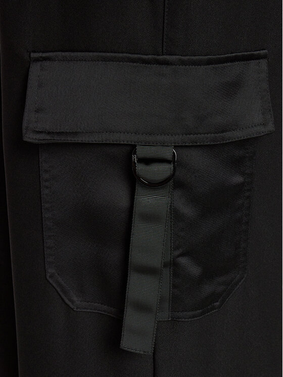 DKNY DKNY Hlače P3JKNV51 Crna Straight Leg