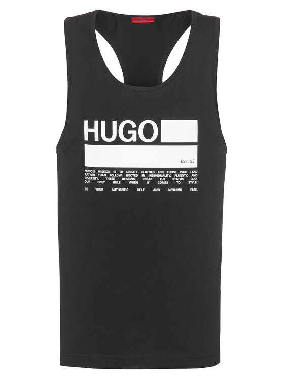 Hugo Tank Top Binalong 50437787 Crna Relaxed Fit