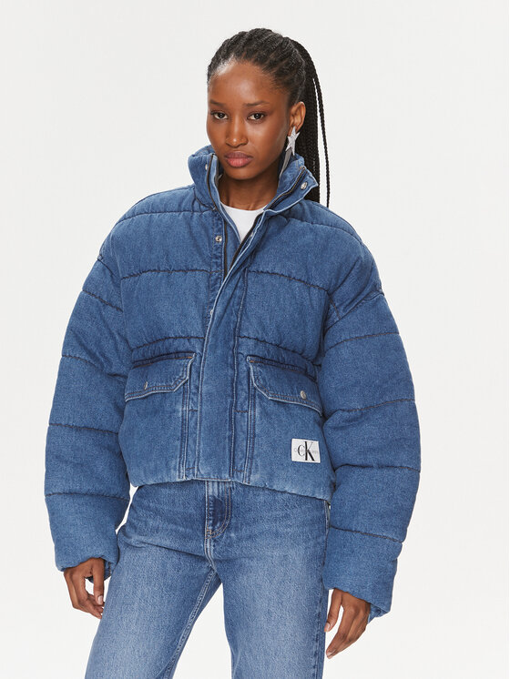 Calvin Klein Jeans Calvin Klein Jeans Džinsinė striukė J20J221256 Mėlyna Regular Fit