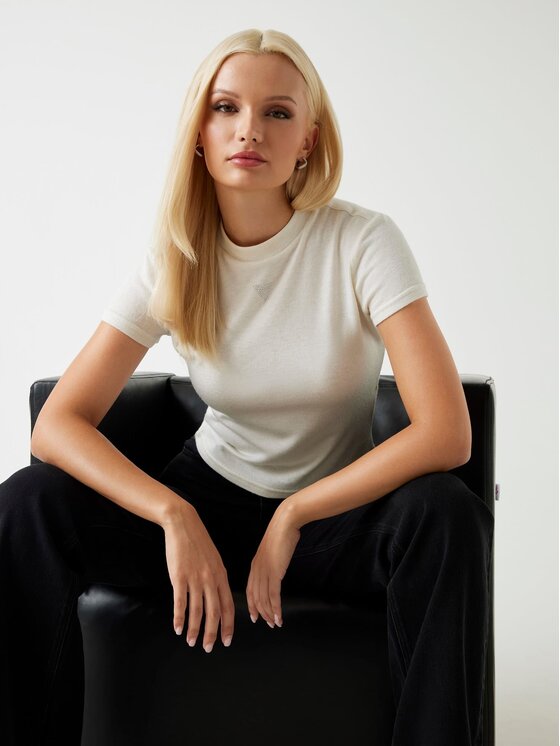 Guess Guess Pullover 178743 Weiß Classic Fit