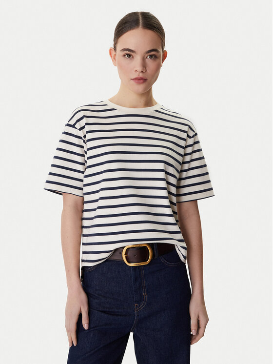 Weekend Max Mara Weekend Max Mara T-Shirt Multid 2615941031 Béžová Relaxed Fit