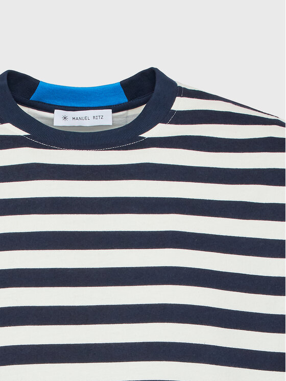 Manuel Ritz Manuel Ritz Тишърт 3432M554 233448 Тъмносин Regular Fit