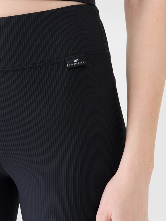 4F 4F Leggings 4FWSS25TTIGF204-20S Nero Slim Fit