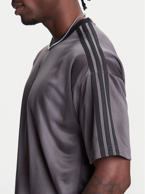adidas adidas Тишърт adicolor Jacquard JW5880 Сив Loose Fit