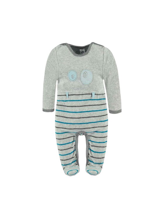 Kanz Kanz Komplet body i śpiochy 1645277-8140 Szary Basic Fit
