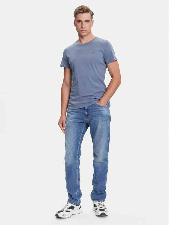 Tommy Jeans Tommy Jeans T-krekls DM0DM04411 Zils Slim Fit