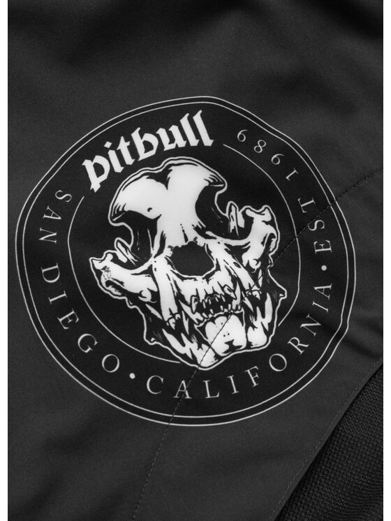 PITBULL PITBULL Szorty sportowe SKULL LOGO Szary Regular Fit