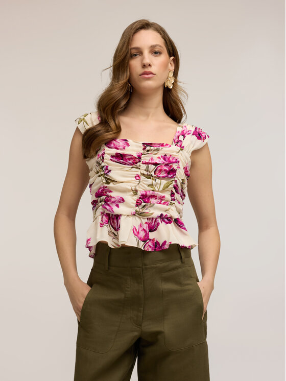 Motivi Motivi Top D084Q000600N001 Rosa Regular Fit