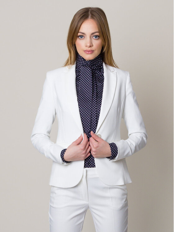 Willsoor Willsoor Marynarka 67103 Biały Regular Fit