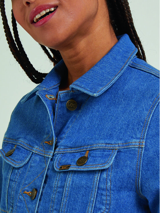 Lee Lee Τζιν μπουφάν Rider L54MGWB01 112330459 Μπλε Regular Fit