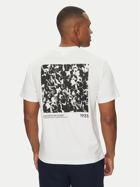 Lacoste Lacoste T-shirt TH9880 Bianco Regular Fit