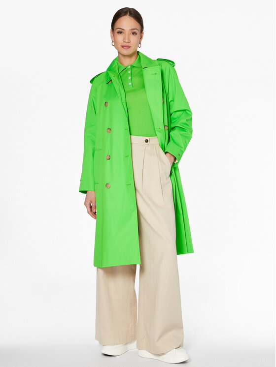 Tommy Hilfiger Tommy Hilfiger Trench WW0WW36960 Verde Regular Fit
