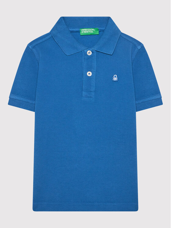 United Colors Of Benetton United Colors Of Benetton Polo 3089C3135 Niebieski Regular Fit