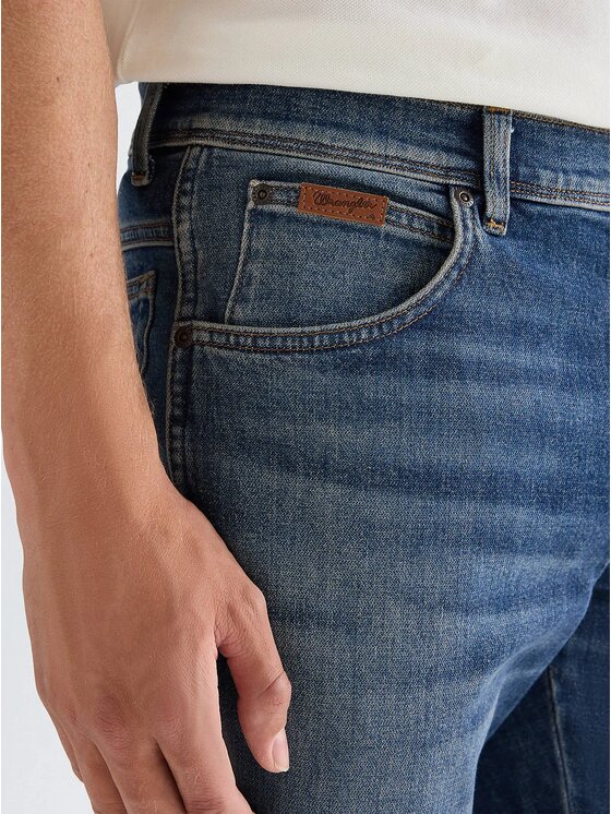 Wrangler Wrangler Jeansy TEXAS SLIM Niebieski Slim Fit