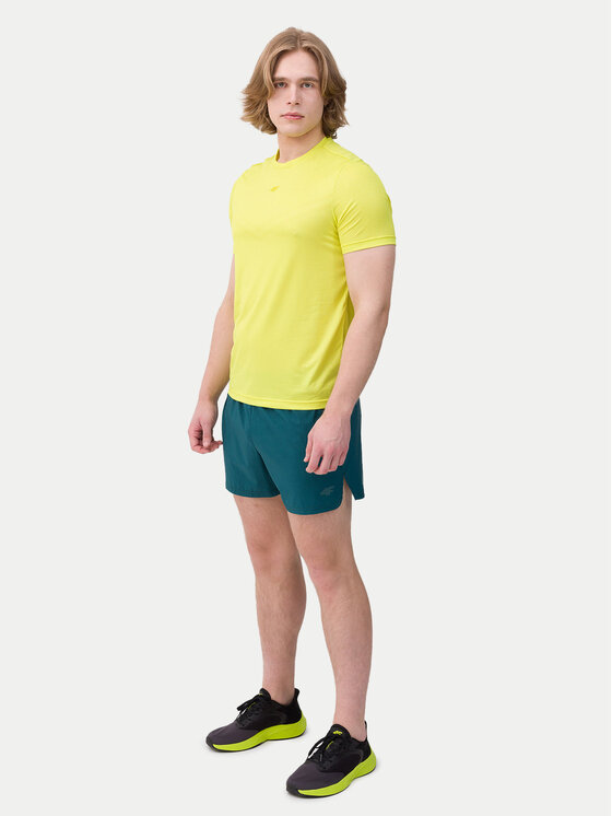 4F 4F Sportske kratke hlače 4FWSS24TFSHM490 Zelena Regular Fit