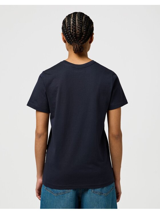 Wrangler Wrangler T-shirt SIGN OFF TEE Blu Regular Fit