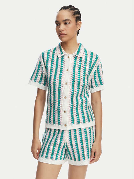 Banana Moon Banana Moon Camicia Avila Bloomday MXN47 Verde Regular Fit