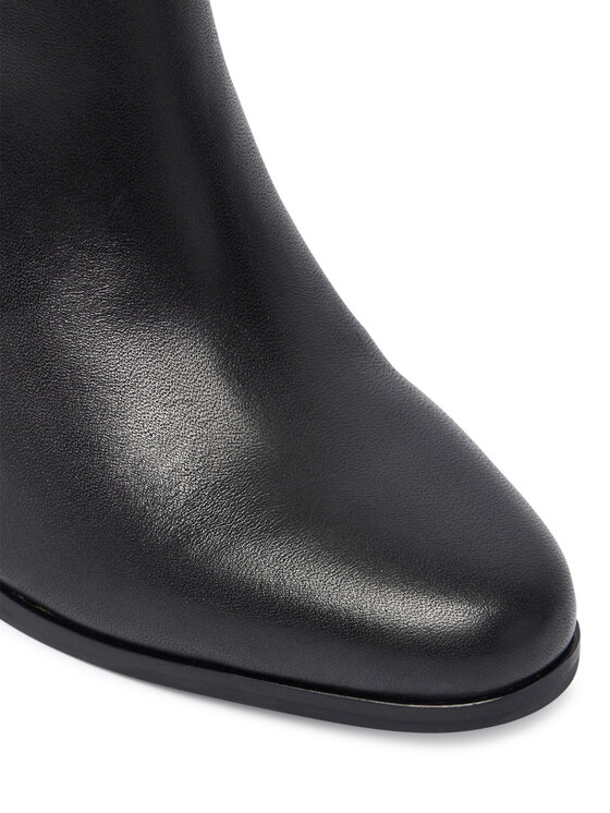 LAUREN RALPH LAUREN LAUREN RALPH LAUREN Ботильйони Brooke II Calfskin Bootie Heel 802974475004 Чорний