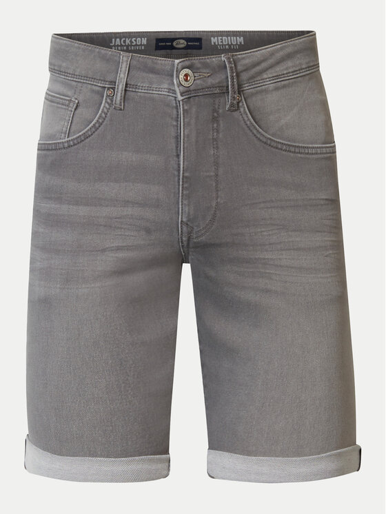 Petrol Industries Jeans kratke hlače M-1040-SHO001 Siva Slim Fit
