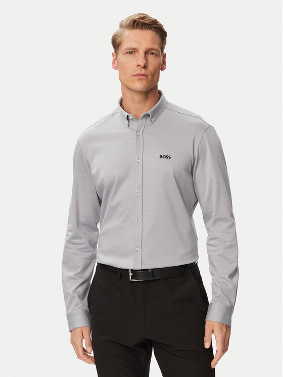 BOSS BOSS Риза St_Motion L 50555946 Сив Regular Fit