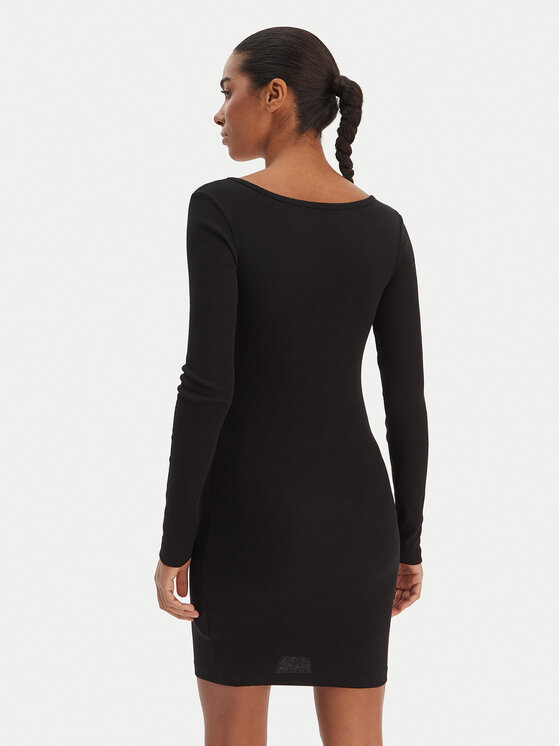 Guess Jeans Guess Jeans Повсякденна сукня W5BK12 KA0H1 Чорний Slim Fit