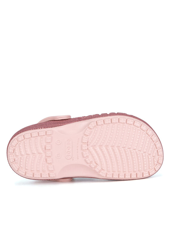 Crocs Crocs Шльопанці BAYA GLITTER CLOG TODDLERS 207014-6SR Рожевий