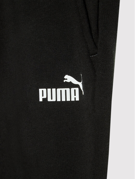 Puma Puma Spodnie dresowe Essential Logo 586974 Czarny Regular Fit