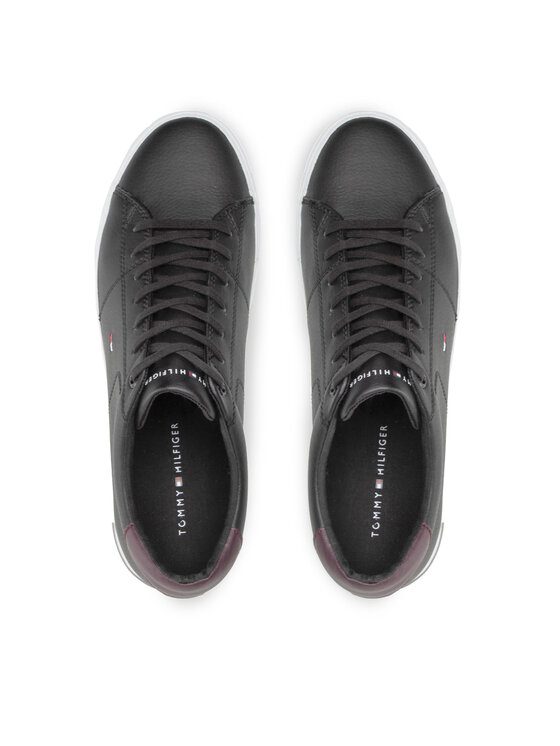 Tommy Hilfiger Tommy Hilfiger Sneakers Essential Leather Detail Vulc FM0FM04047 Negru