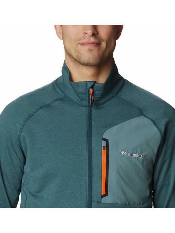 Columbia Columbia Bluza 203131 Zielony Regular Fit