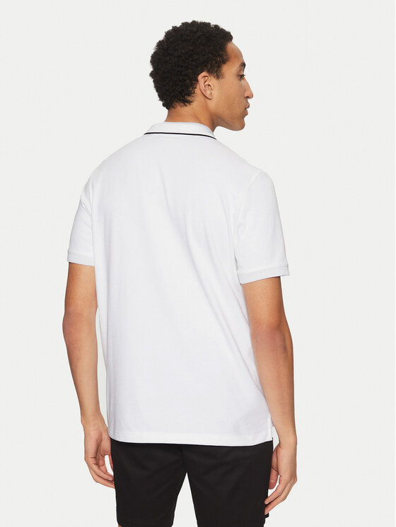 Calvin Klein Calvin Klein Polo K10K114141 Biały Regular Fit