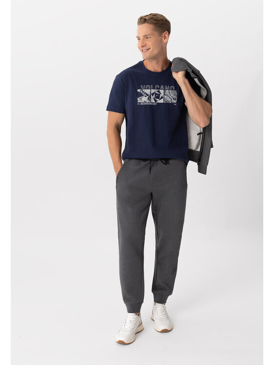 Volcano Volcano T-Shirt T-KELLY Niebieski Regular Fit