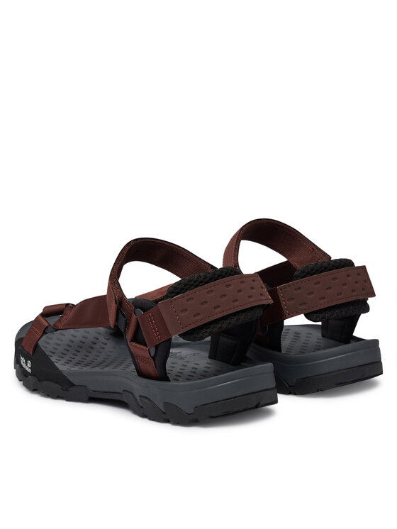 Jack Wolfskin Jack Wolfskin Sandały Ridge A65589 Brązowy ciemny