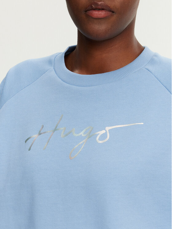 HUGO HUGO Mikina Darace 50534271 Modrá Relaxed Fit