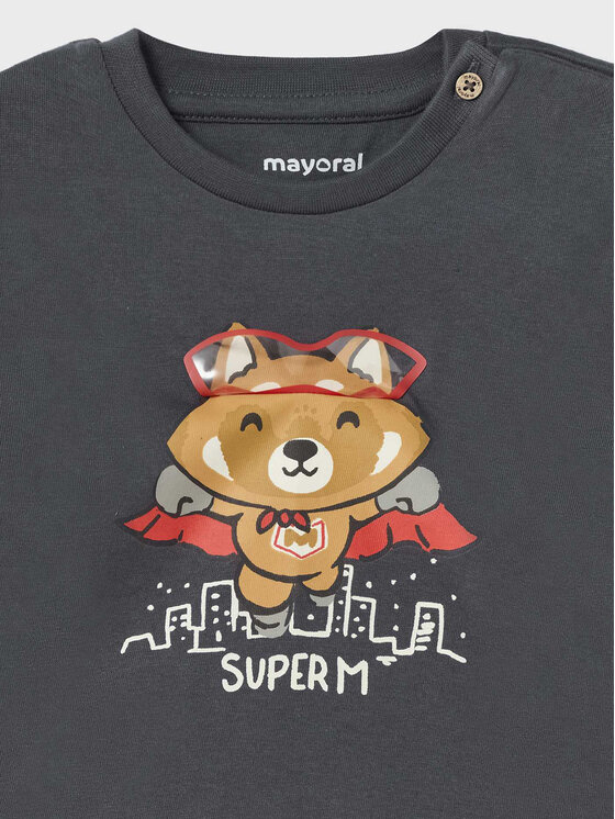 Mayoral Mayoral Bluse 2.025 Grau Regular Fit