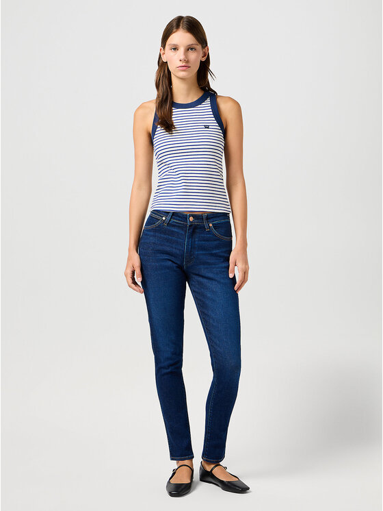 Wrangler Wrangler Jeansy SIENNA Niebieski Slim Fit