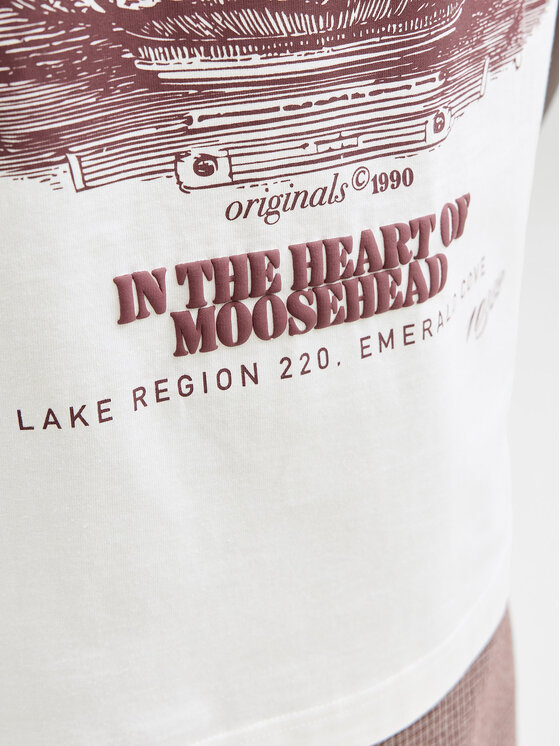 Jack & Jones Jack & Jones T-särk Maine 12291780 Valge Regular Fit