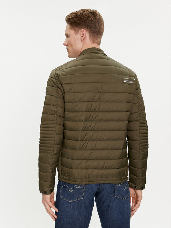 REPLAY REPLAY Демісезонна куртка M8261.000.84166D Зелений Regular Fit