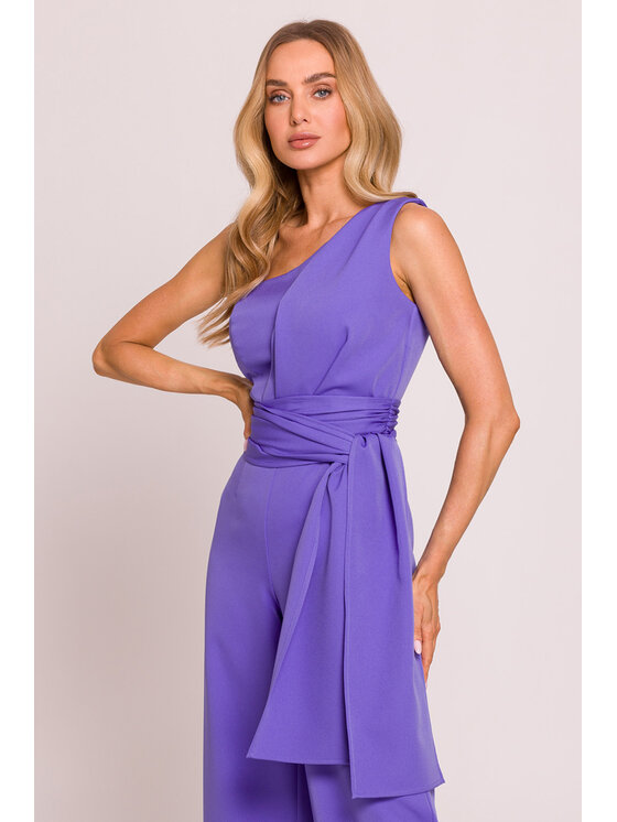 Made of Emotion Made of Emotion Jumpsuit M845 Viola Sexy Straight Fit
