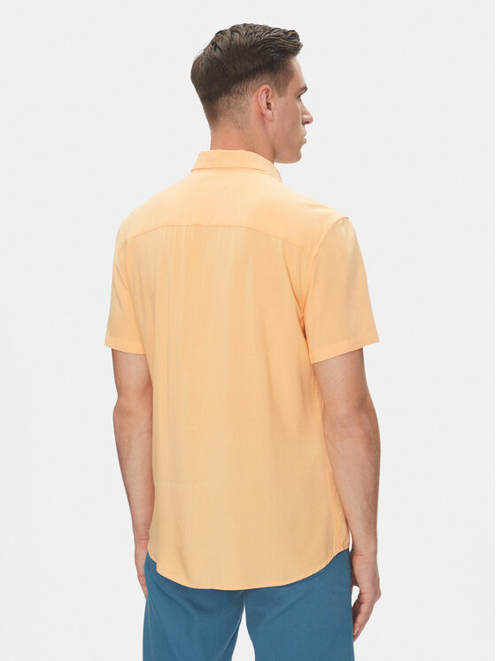 Blend Blend Košeľa 20716363 Oranžová Regular Fit