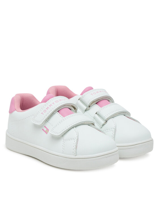 Tommy Hilfiger Tommy Hilfiger Сникърси Low Cut Velcro Sneaker T1A9-33965-1355 M Бял