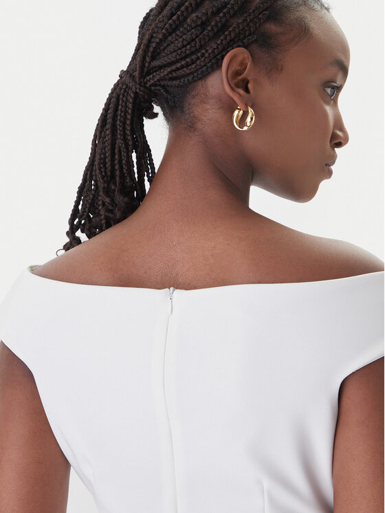 Rinascimento Rinascimento Coctailkleid CFC0127755003 Weiß Slim Fit