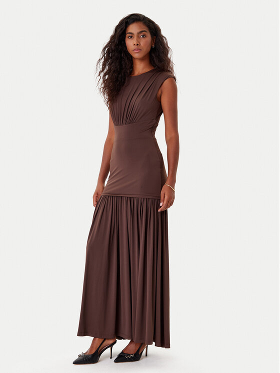Bardot Bardot Sukienka koktajlowa Annaise 60103DB Brązowy Regular Fit