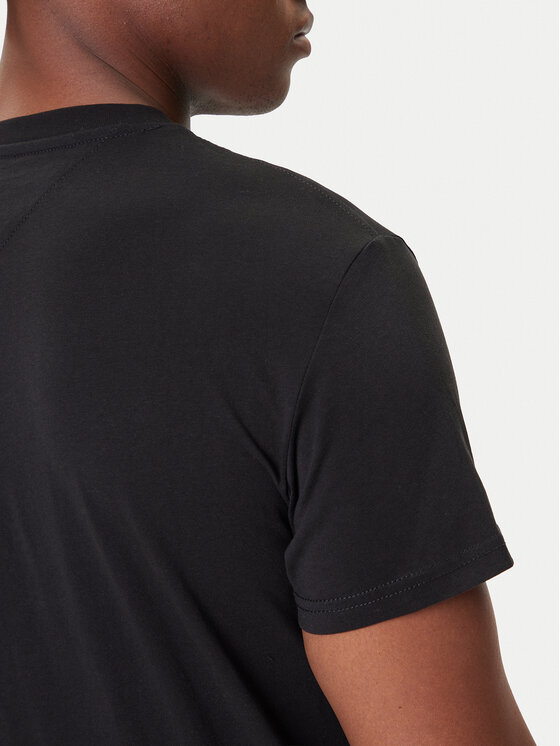 Tommy Jeans Tommy Jeans T-Shirt Linear Chest DM0DM21780 Černá Slim Fit
