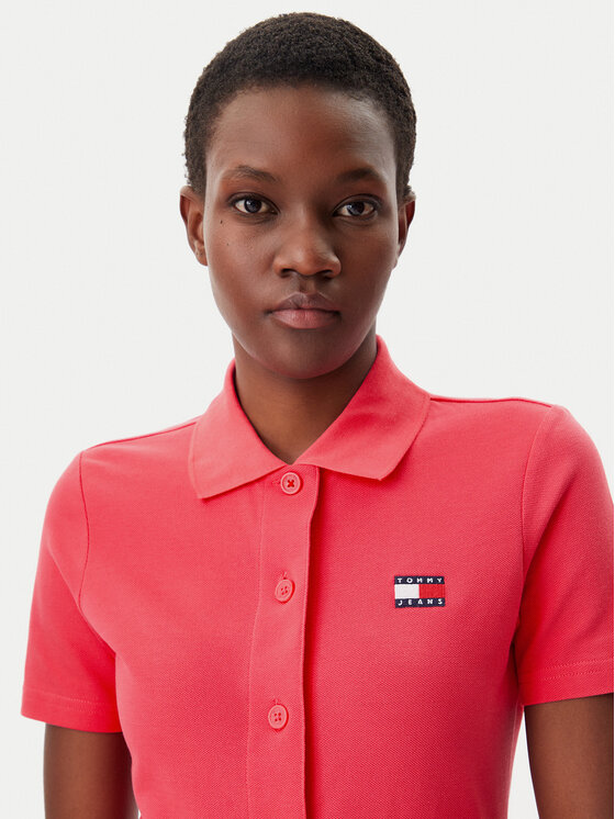 Tommy Jeans Tommy Jeans Hétköznapi ruha Badge DW0DW20302 Rózsaszín Regular Fit