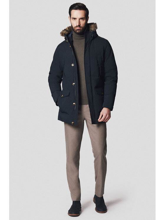 Lancerto Lancerto Kurtka zimowa Viborg KU097224000005 Granatowy Regular Fit