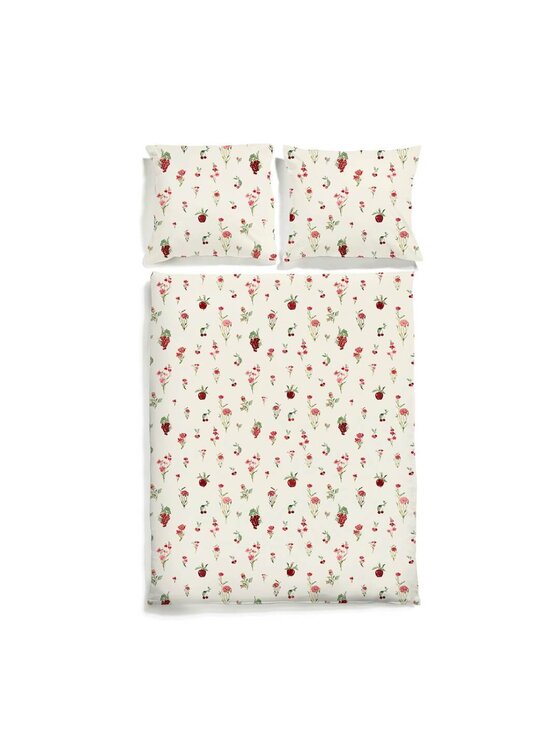 White pocket White pocket Komplet pościeli we wzory Beżowy