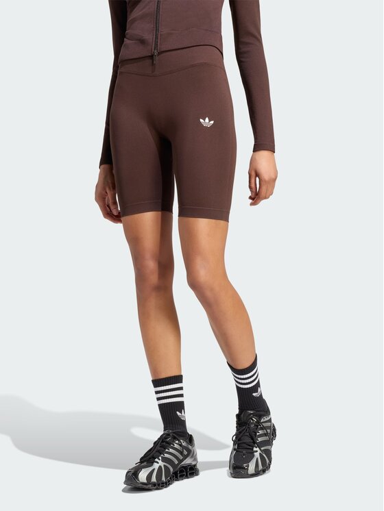 adidas adidas Legginsy 168150 Brązowy ciemny Fitted Fit
